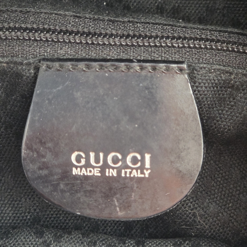 Gucci Vintage Bamboo Leather and Nylon Mini Backpack - Picture 13 of 15